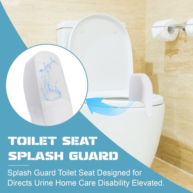 AFZZ Portable Toilet Splash Guard for Directs Urine Home Care Disability Elevated and Boys Potty Training, Diversion Pee Guard Prevents Kids & Adult Men from Peeing Splash, Upgrad Fits Most Toilet Seats - Image 3